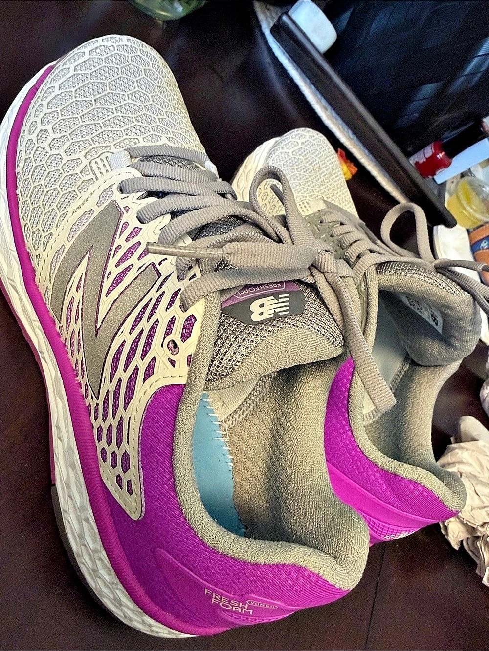 New Balance Fresh Foam Vongo v4 Athletic Shoes Pink & Gray US 8 (no insole )